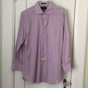 Pink check dress shirt